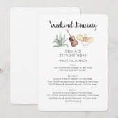 Invitation à l'itinéraire d'anniversaire de week-e (Devant / Derrière)