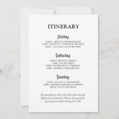 Invitation à l'itinéraire de vacances pour enterre (Dos)