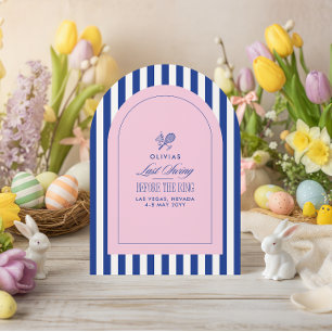 Invitation à l'itinéraire d'enterrement de vie de 