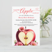 Invitation A Little Apple Is On The Way | Fall Baby Shower (Debout devant)