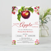 Invitation A Little Apple Is On The Way | Fall Baby Shower  (Debout devant)