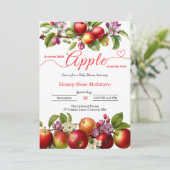Invitation A Little Apple Is On The Way | Fall Baby Shower  (Debout devant)