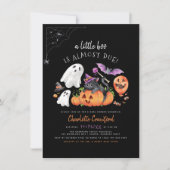 Invitation A Little Boo Cute Spooky Halloween Baby Shower (Devant)