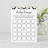 Invitation A Little Boo Is Almost Due Halloween Baby Shower  (Debout devant)