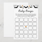 Invitation A Little Boo Is Almost Due Halloween Baby Shower  (Devant / Derrière)