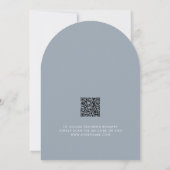 Invitation A Little Bunny Elegant Dusty Blue Arch Baby Shower (Dos)