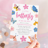 Invitation A Little Butterfly Is On Her Way Baby Shower