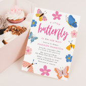 Invitation A Little Butterfly Is On Her Way Baby Shower