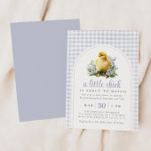 Invitation A Little Chick Spring Lavender Baby Shower