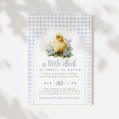 Invitation A Little Chick Spring Lavender Baby Shower