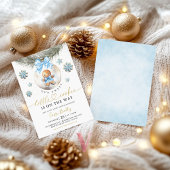 Invitation A Little Cookie Baubles Gingerbread Baby Shower