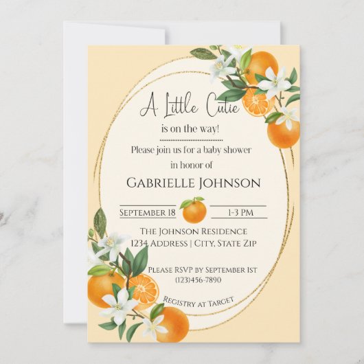 Invitation A Little Cutie (Devant)