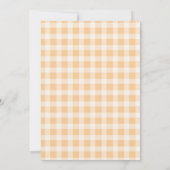 Invitation A Little Cutie Orange Gingham Citrus Baby Shower (Dos)