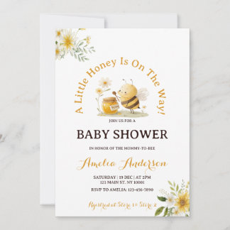 Invitation A Little Honey Bee Gender Neutral Baby Shower
