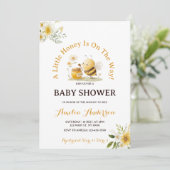 Invitation A Little Honey Bee Gender Neutral Baby Shower (Debout devant)