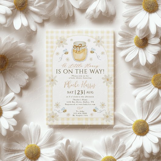 Invitation A Little Honey is on the Way Baby Shower Invitatio