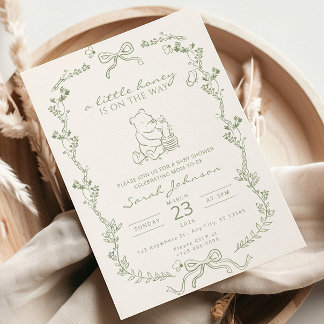 Invitation A Little Honey Is On The Way Baby Shower Invite