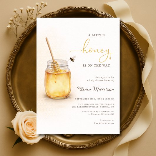 Invitation A Little Honey on the Way Baby Shower