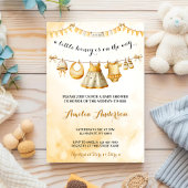 Invitation A little Honey On The Way Clothesline Baby Shower