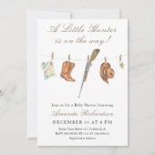 Invitation A Little Hunter is on the way Baby Shower (Devant)
