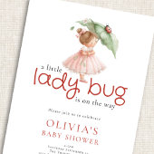 Invitation A Little Lady Bug Baby Shower