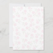 Invitation A Little Lucky Duckie Pink Bow Floral Baby Shower (Dos)
