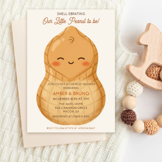 Invitation A Little Peanut Couples Shower Baby Shower