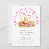 Invitation A Little Peanut is on the Way Baby Shower (Devant)