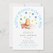 Invitation A Little Peanut is on the Way Baby Shower (Devant)