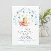 Invitation A Little Peanut is on the Way Baby Shower (Debout devant)