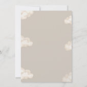 Invitation A Little Piece Of Heaven Beige Clouds Baby Shower (Dos)
