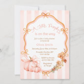 Invitation A Little Pumpkin Fall Baby Shower (Devant)