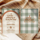 Invitation A Little Pumpkin Is On The Way Fall Baby Shower
