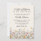 Invitation A Little Wildflower Baby Shower (Devant)