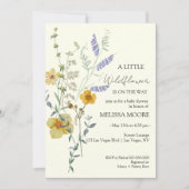 Invitation A Little Wildflower Baby Shower (Devant)