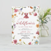 Invitation a little wildflower baby shower (Debout devant)