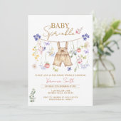 Invitation A Little Wildflower Girl Baby Sprinkle (Debout devant)
