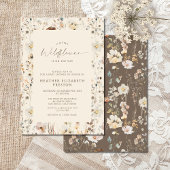 Invitation A Little Wildflower Rustic Baby Shower