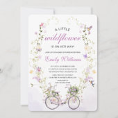 Invitation A Little Wildflower Spring Baby Shower  (Devant)