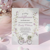 Invitation A Little Wildflower Spring Baby Shower 