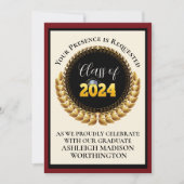 Invitation à l'obtention du diplôme (Devant)