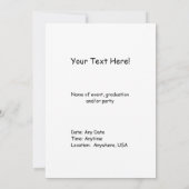 Invitation à l'obtention du diplôme (Dos)