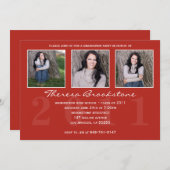 Invitation à l'obtention du diplôme (Devant / Derrière)