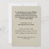 Invitation à l'obtention du diplôme (Dos)