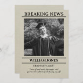 Invitation à l'obtention du diplôme (Devant / Derrière)