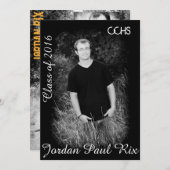 Invitation à l'obtention du diplôme (Devant / Derrière)