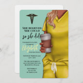 Invitation à l'obtention du diplôme de l'école de  (Devant / Derrière)