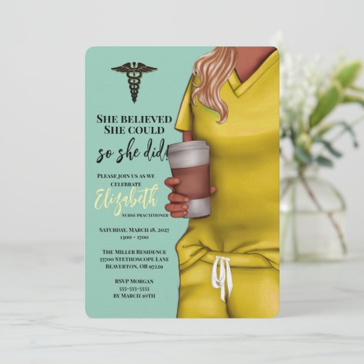 Invitation à l'obtention du diplôme de l'école de  (Debout devant)