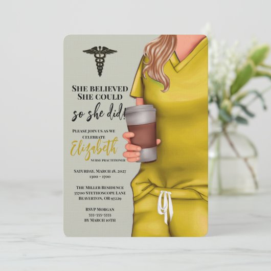 Invitation à l'obtention du diplôme de l'école de  (Debout devant)