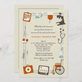 Invitation à l'obtention du diplôme de l'école de  (Devant / Derrière)